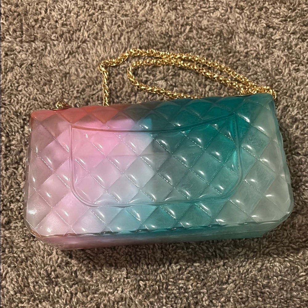 Multicolor Quilted Chain Bag - Picture 2 of 3